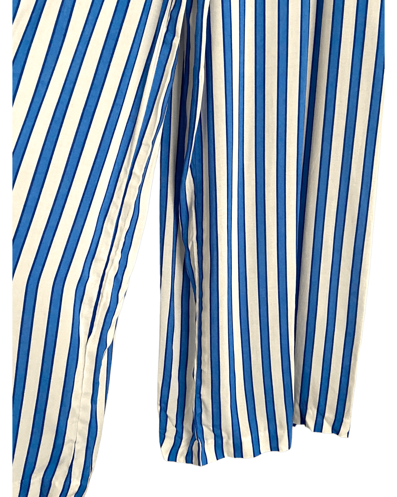 BLUE STRIPED CARGO TROUSERS